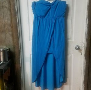 Tube top floor length summer dress
